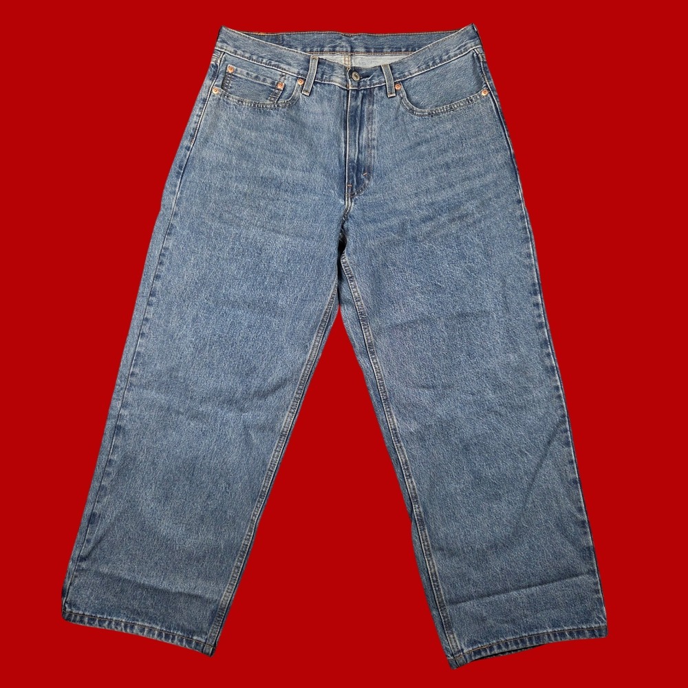 Levi's 578 Baggy Jeans Mens 34x30 Blue Excellent Wide Leg Denim
